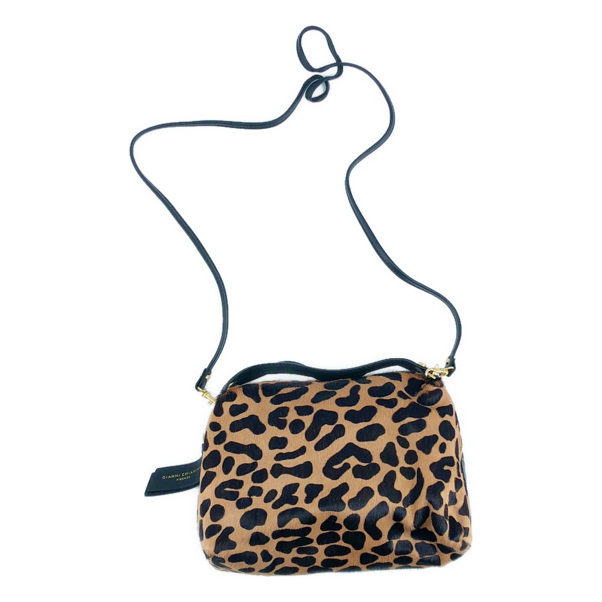 美品】 GIANNI CHIARINI / ジャンニキャリーニ | ハラコ レオパード