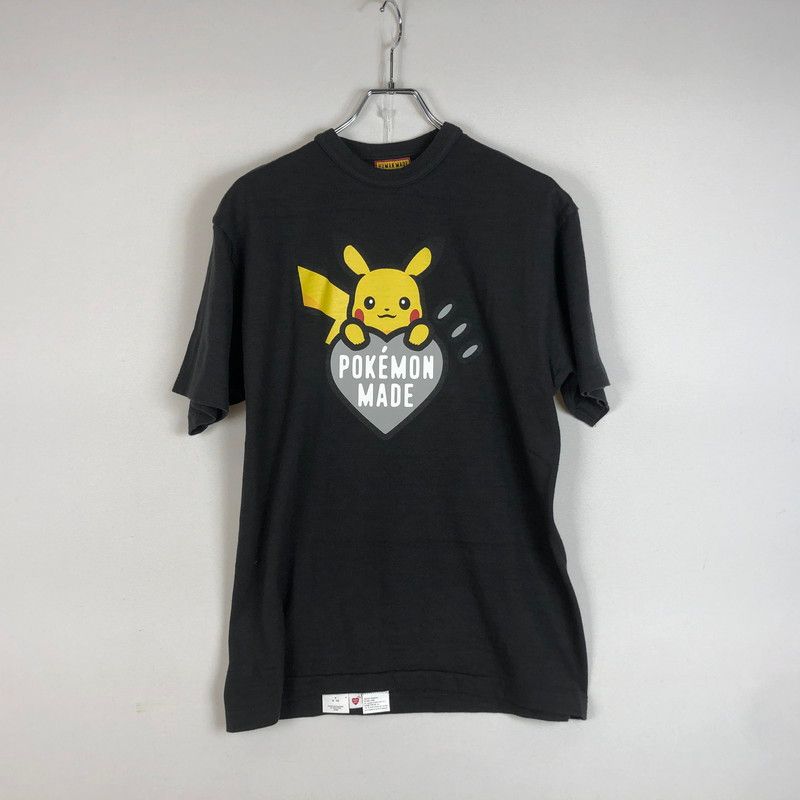 【中古品】 HUMANMADE ヒューマンメイド × POKEMON ポケモン 別注 コラボ SAPPORO PIKACHU TEE サッポロ ピカチュウ Tシャツ 半袖 トップス 【145-260609-sa-10-tei】