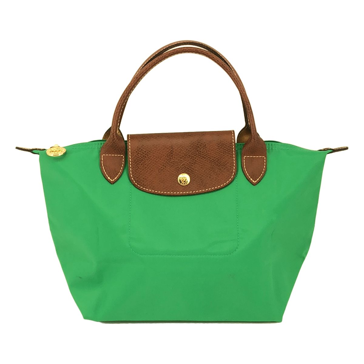 Longchamp / ロンシャン | ル プリアージュ ハンドバッグ / S | グリーン/ブラウン | レディース