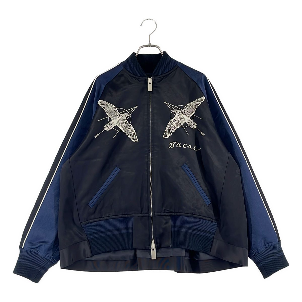 sacai / サカイ | 2019SS | × Dr. Woo スーベニア ジャケット | 1 | ブラック/ネイビー | メンズ