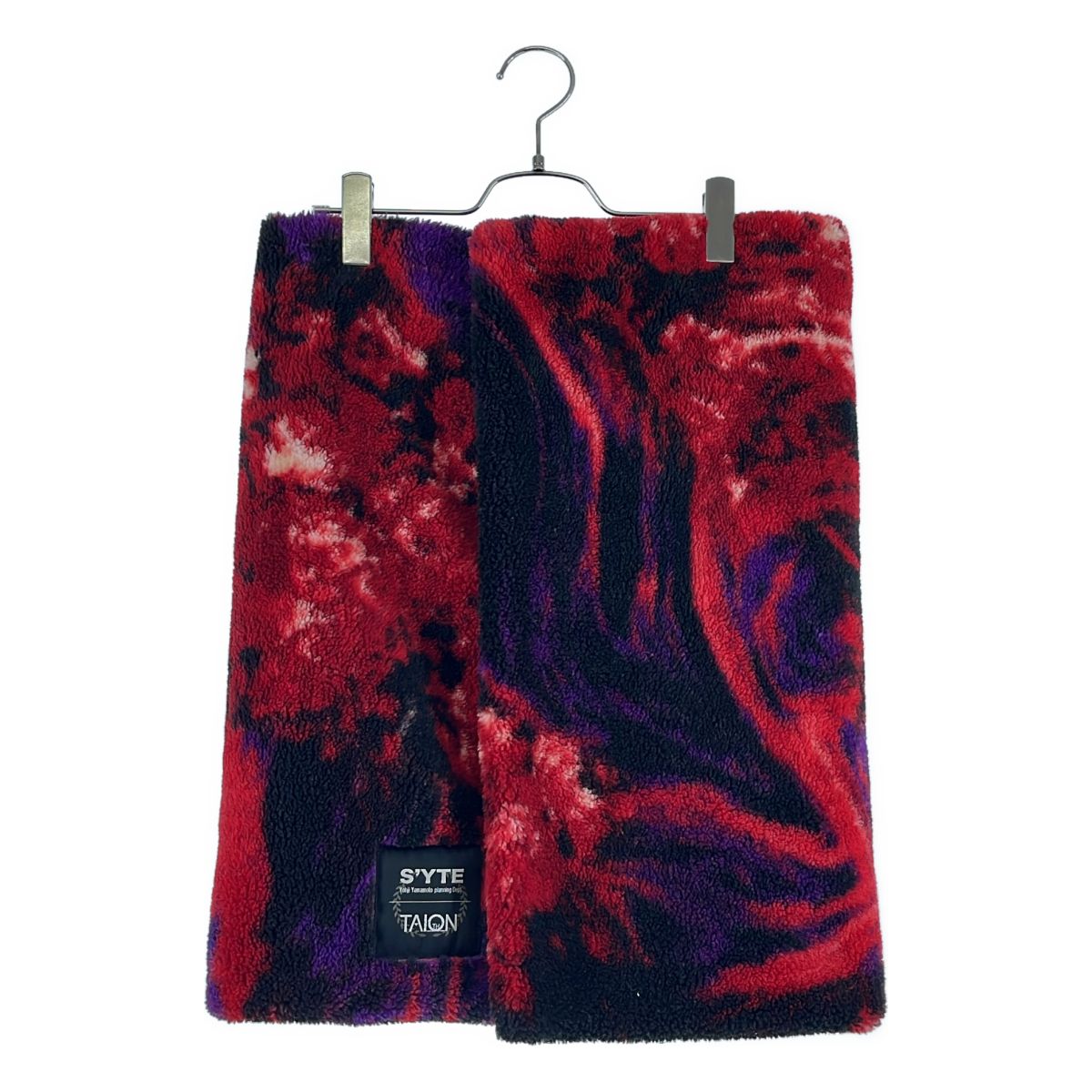 S'YTE YOHJI YAMAMOTO / サイトヨウジヤマモト | ×TAION / REVERSIBLE QUILTED DOWN SCARF リバーシブル ダウンスカーフ | レッド | メンズ
