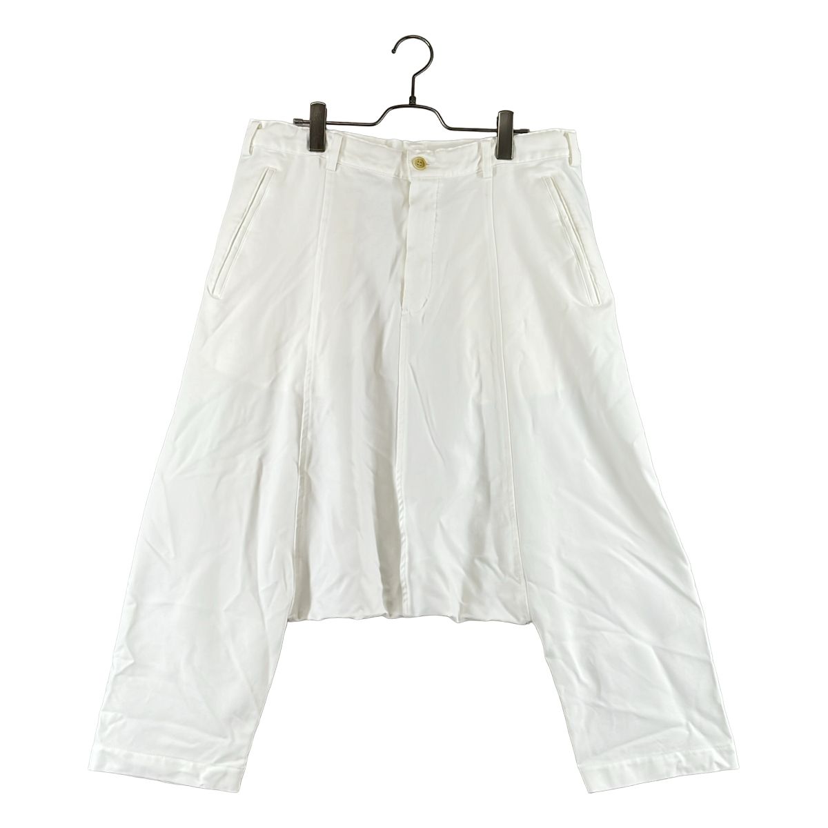 BLACK COMME des GARCONS / ブラックコムデギャルソン | 2014SS | ポリエステル縮絨 サルエルパンツ | L | ホワイト | メンズ