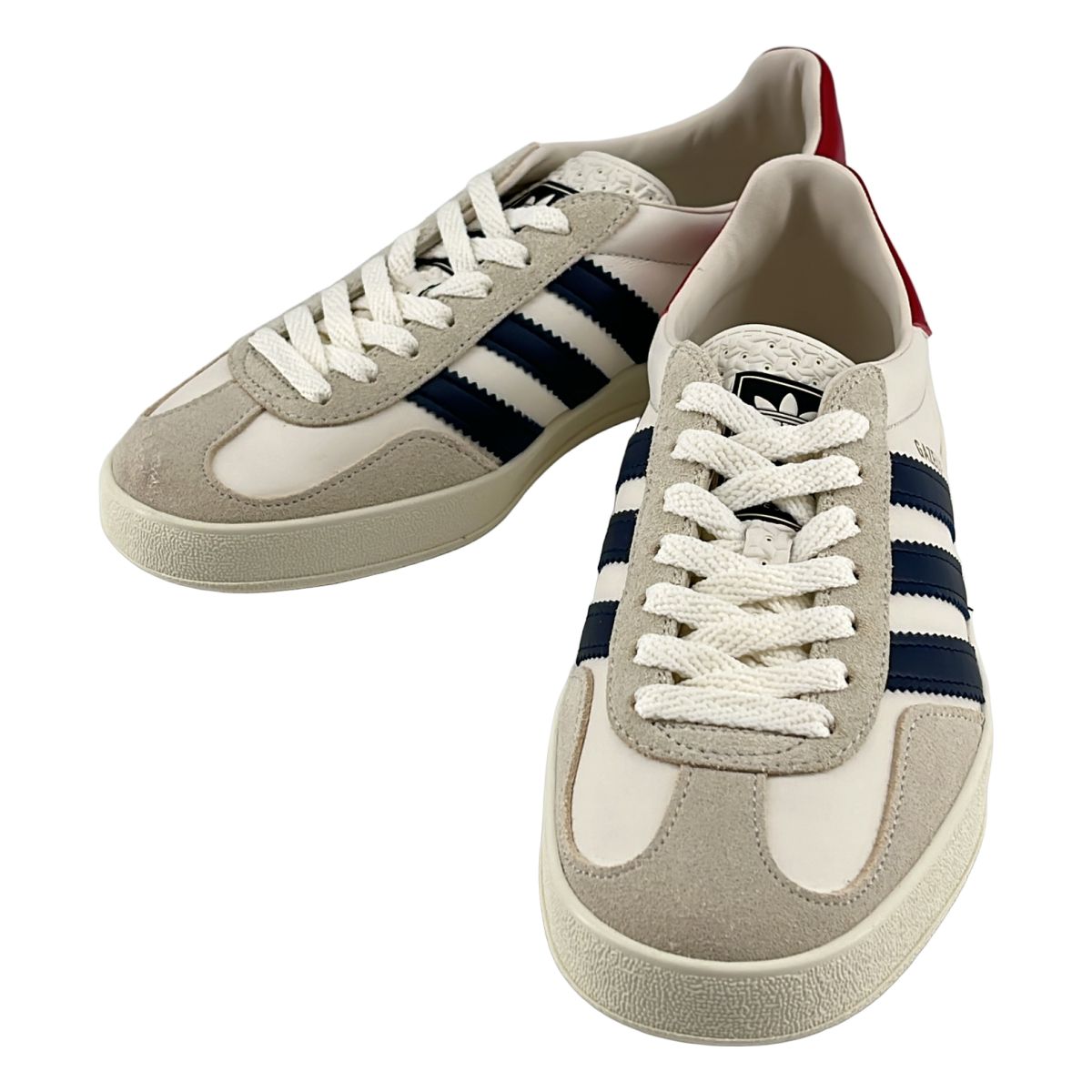 【美品】 GUCCI / グッチ | ×adidas WMNS Gazelle スニーカー | 22.5 | ベージュ/ネイビー | レディース