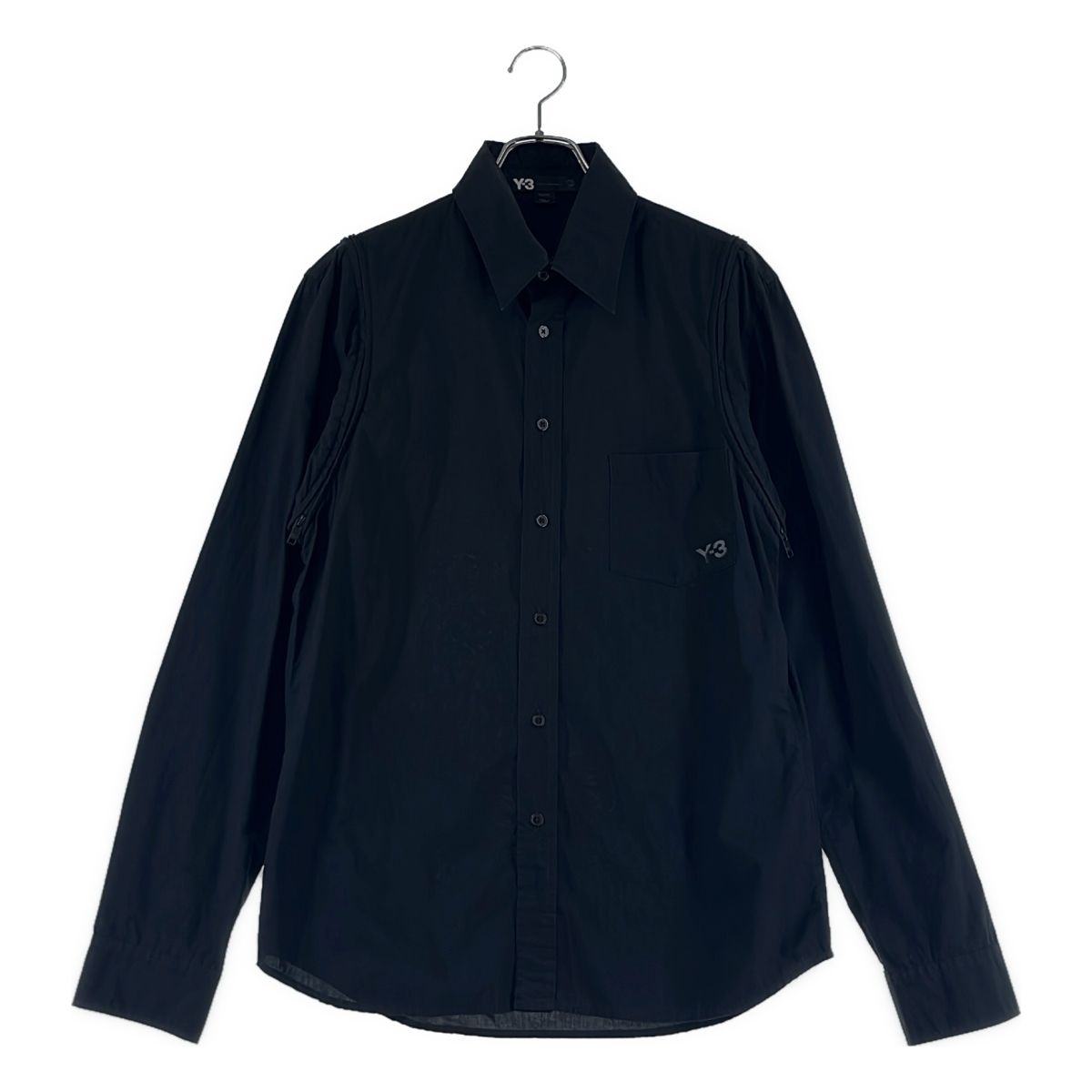 Y-3 / ワイスリー | 2way ロゴ プリント シャツ | XS | ブラック | メンズ