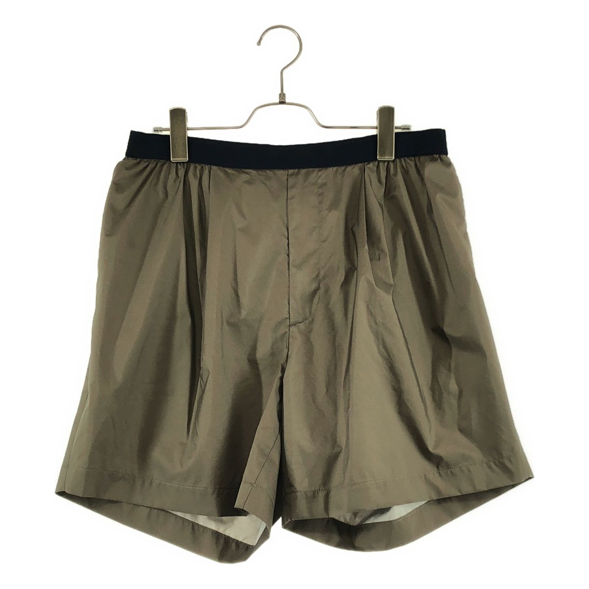 【美品】 kolor / カラー | 2025SS | ナイロン タック イージーショートパンツ | 3 | カーキ | メンズ