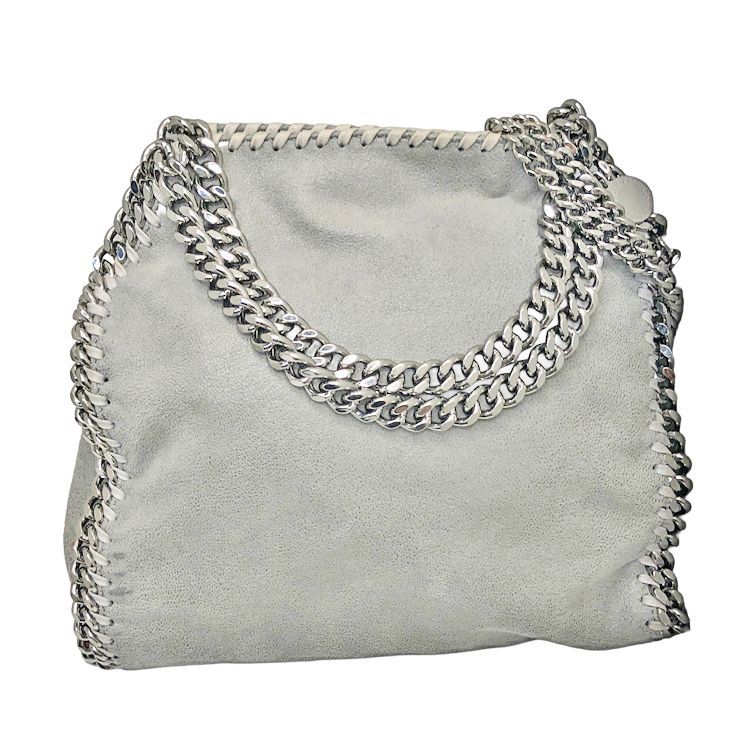 STELLA McCARTNEY ステラマッカートニー ファラベラ ミニ トートバッグ 371223W91321220U 2way ショルダーバッグ ポリエステル レザー グレー レディース ウィメンズ シルバー金具
