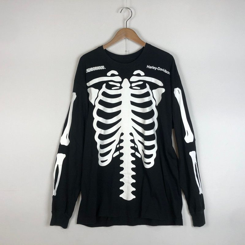 【中古品】NEIGHBORHOOD ネイバーフッド × HARLEY DAVIDSON ハーレー ダビッドソン NEIGHBORHOOD H-D CREWNECK 222PC05N-CS01 クルーネック トップス【142-260609-sa-13-tei】