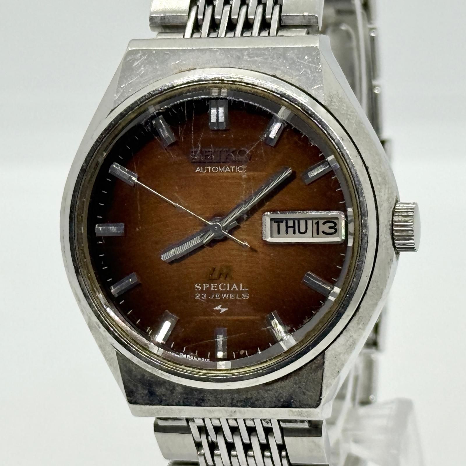 SEIKO セイコー ロードマチック スペシャル 25LEWELS 5216-7070 ブラウン AT メンズ 腕時計 稼働品 23,287円