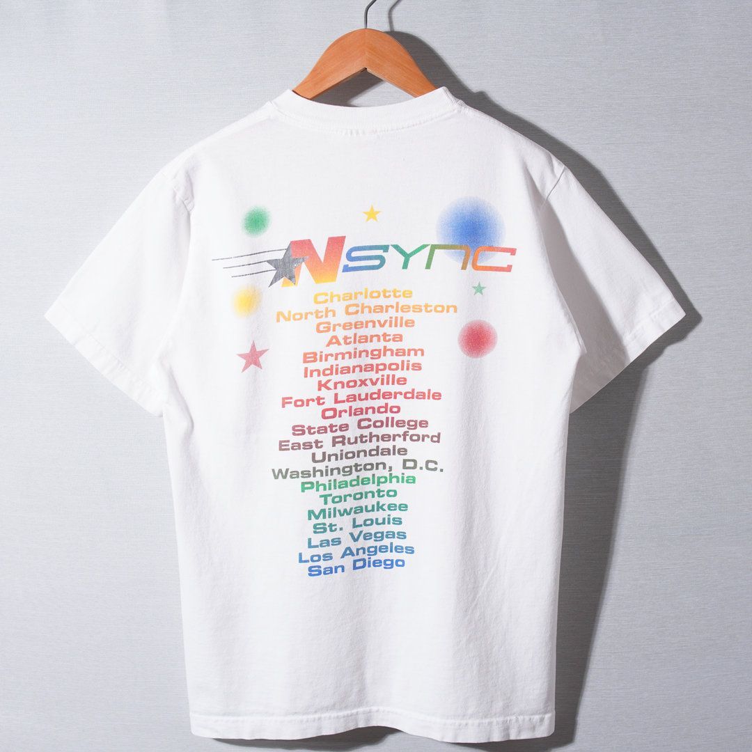 00s インシンク NSYNC Tシャツ M ホワイト 2000年製 WINTERLAND ウィンターランド ライブT ツアーT ヴィンテージT Vintage 古着 T220 00s インシンク NSYNC Tシャツ M ホワイト 2000年製 WINTERLAND ウィンターランド ライブT ツアーT ヴィンテージT Vintage 古着 T220