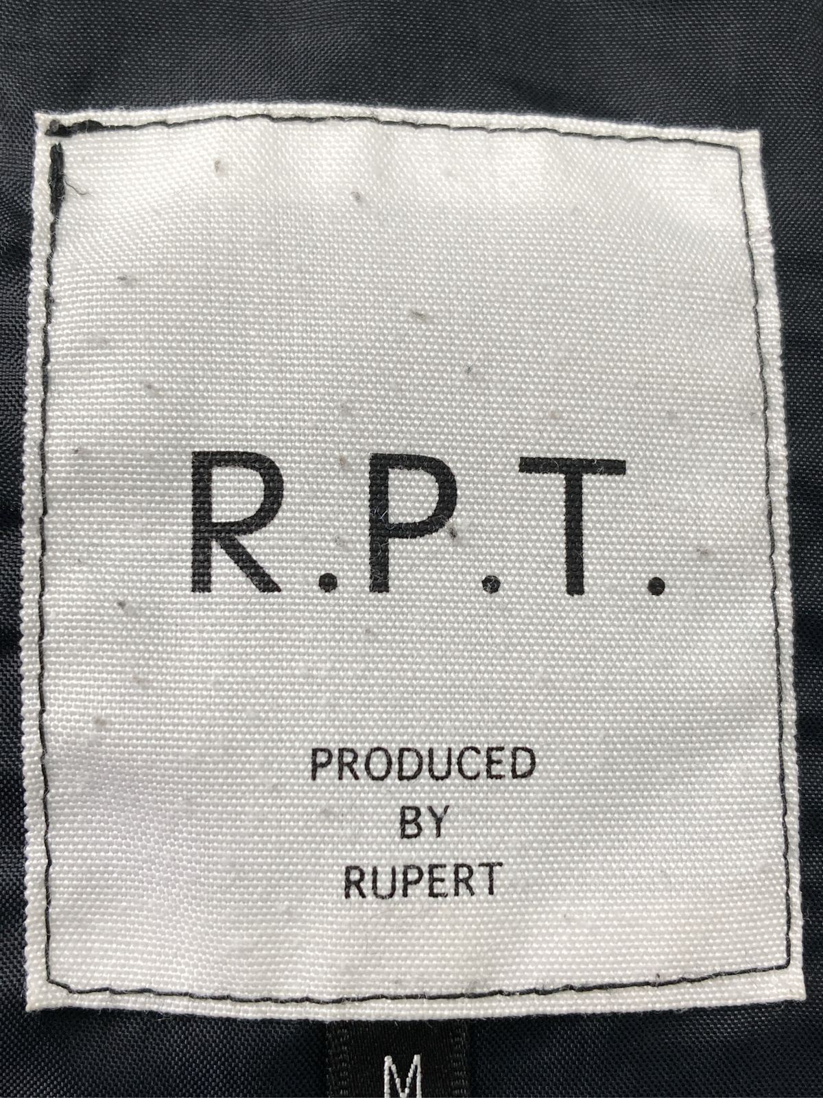 R.P.T ダウンジャケット/コート M ブラック プラスチック コットン 