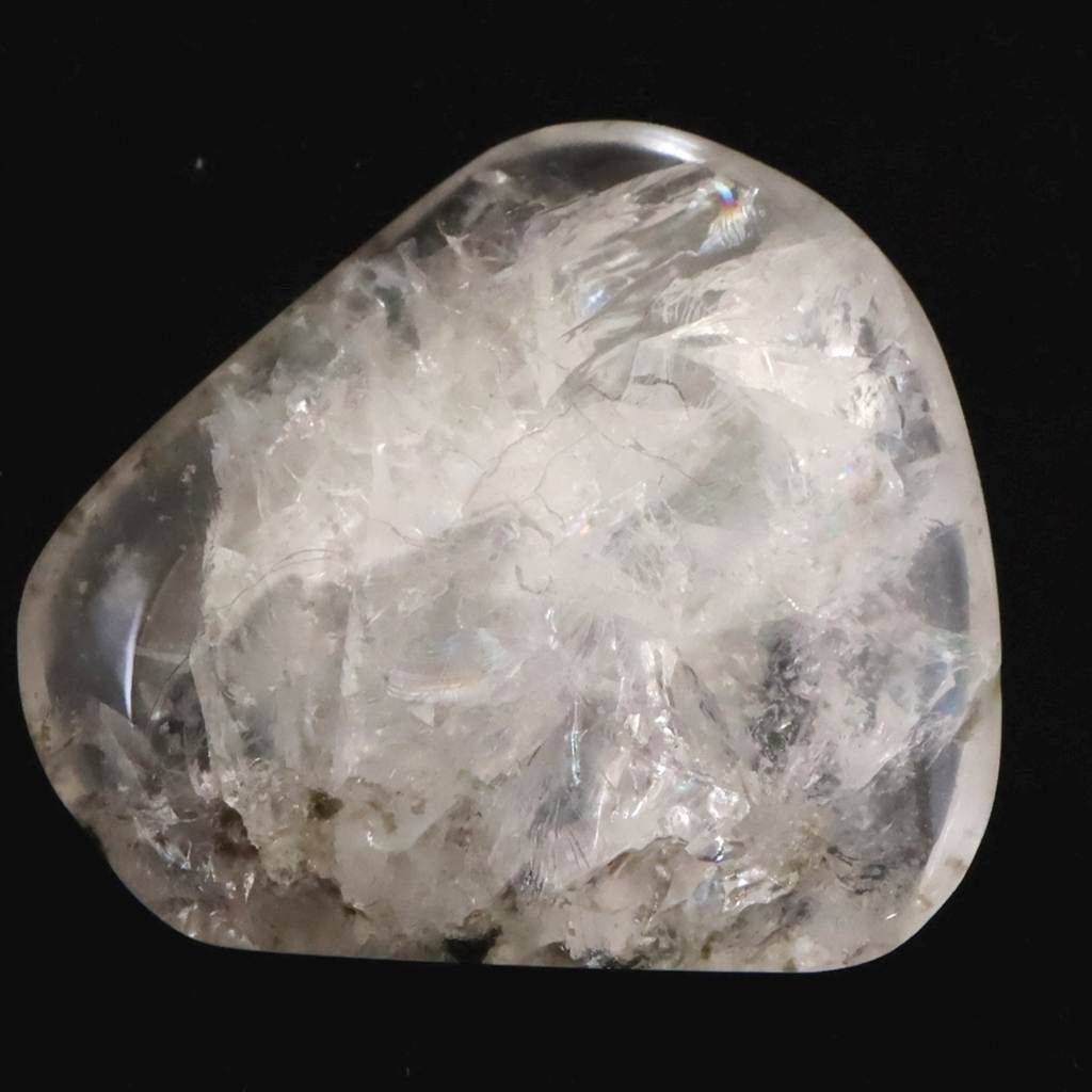 ロシア産 フェナカイト 22.7mmタンブル 鑑別書付 17.6ct 【榎本通商94475】