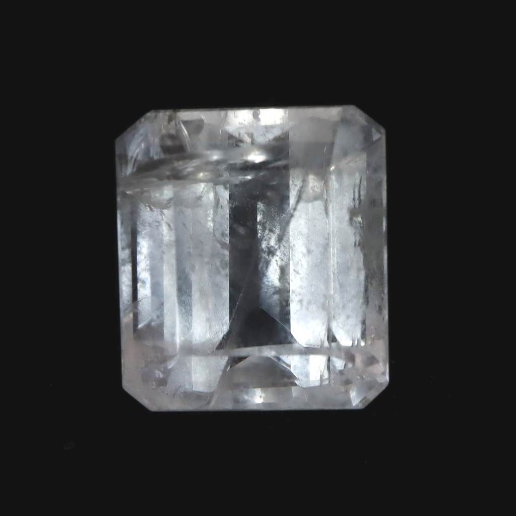 ロシア産 フェナカイト 9.8mm レクタングルカット ルース 鑑別書付 5.1ct 【榎本通商68944】