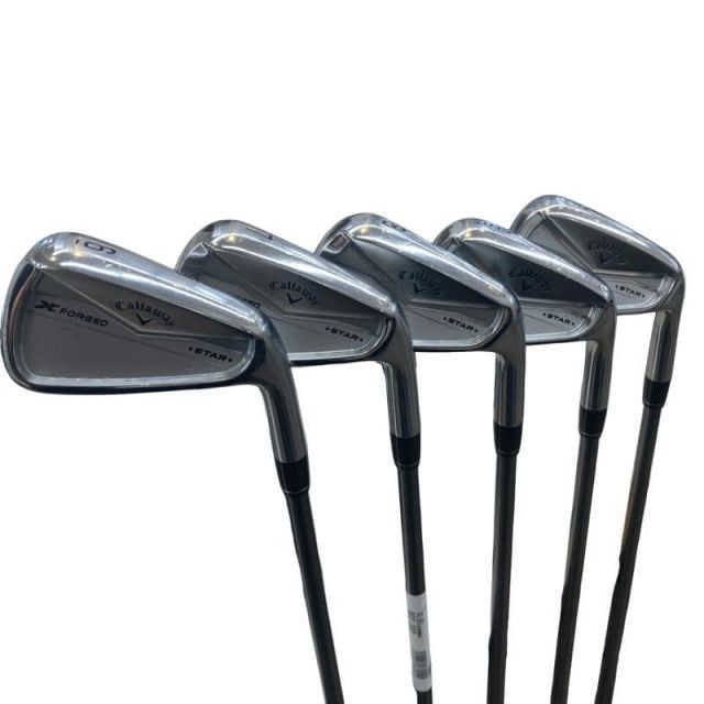 【中古】 キャロウェイ X FORGED STAR(2024) 6S アイアンセット IR 純正特注シャフト (フレックスS) メンズ 男性用 右利き 右用 Cランク ゴルフクラブ