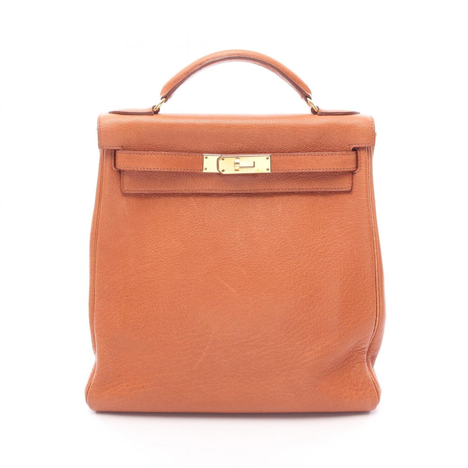 エルメス HERMES リュックサック バックパック ケリーアドGM 内縫い ゴールド ゴールド その他 ケリーアドGM ゴールド レディース Used A