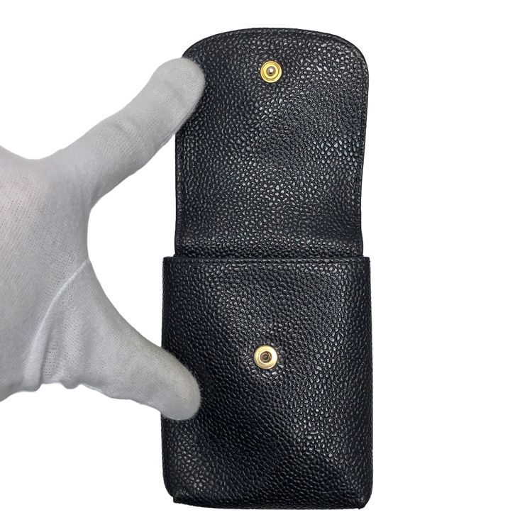 CHANEL シャネル ココマーク シガレットケース A13511 5番台 キャビア
