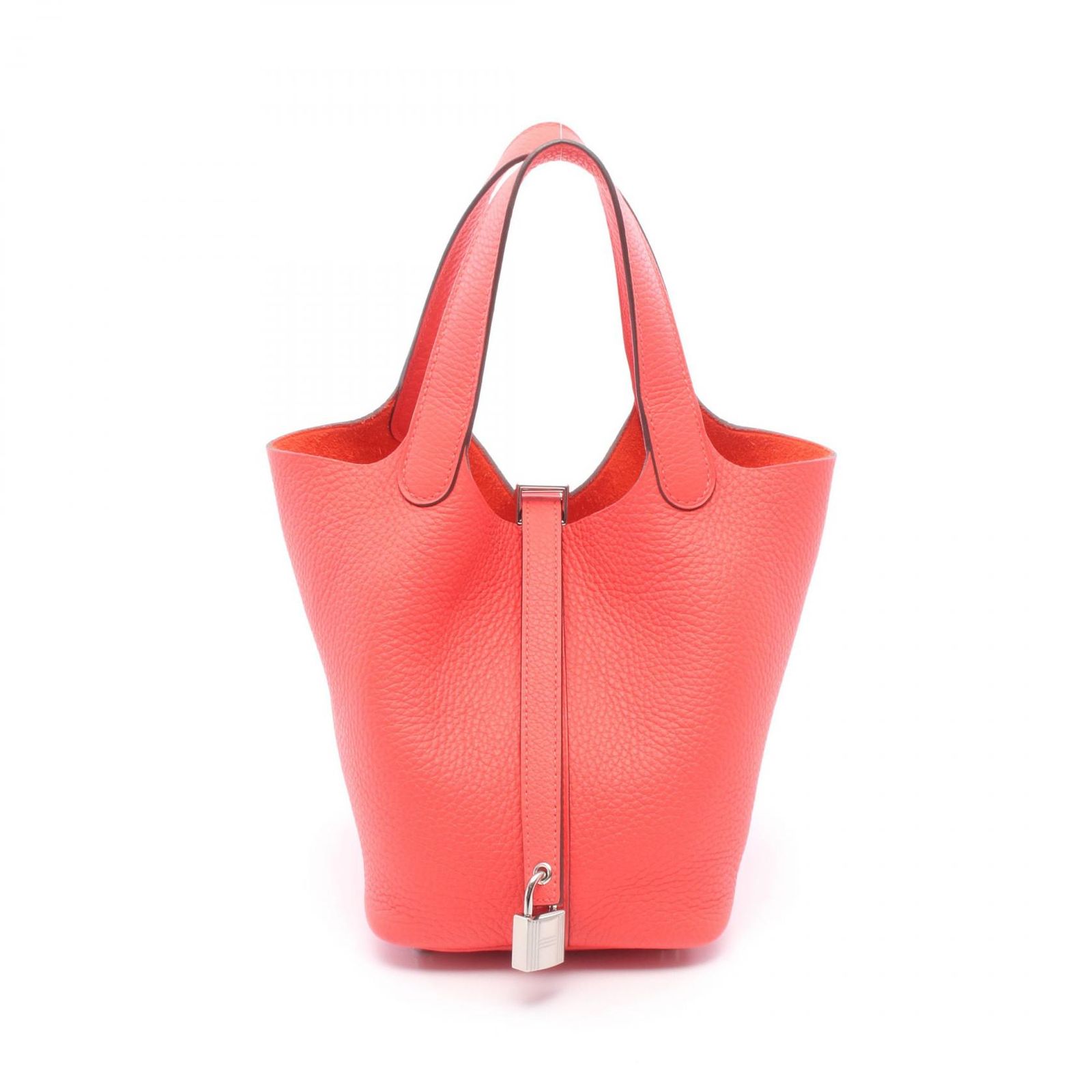 エルメス HERMES ハンドバッグ ピコタンロックPM ローズテキサス ローズテキサス その他 ピコタンロックPM ローズテキサス レディース Used A