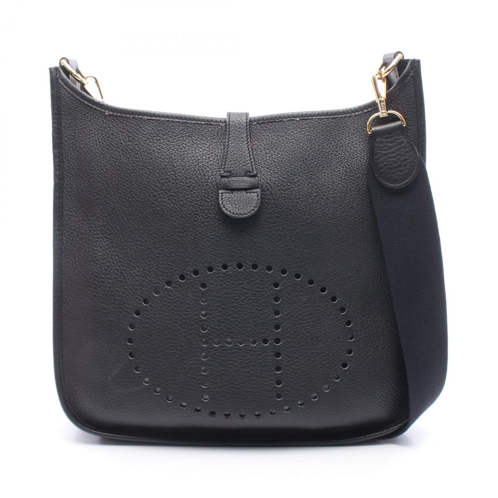エルメス HERMES ショルダーバッグ エヴリン 1 アン GM ブラック その他 エヴリン1GM ブラック レディース Used A