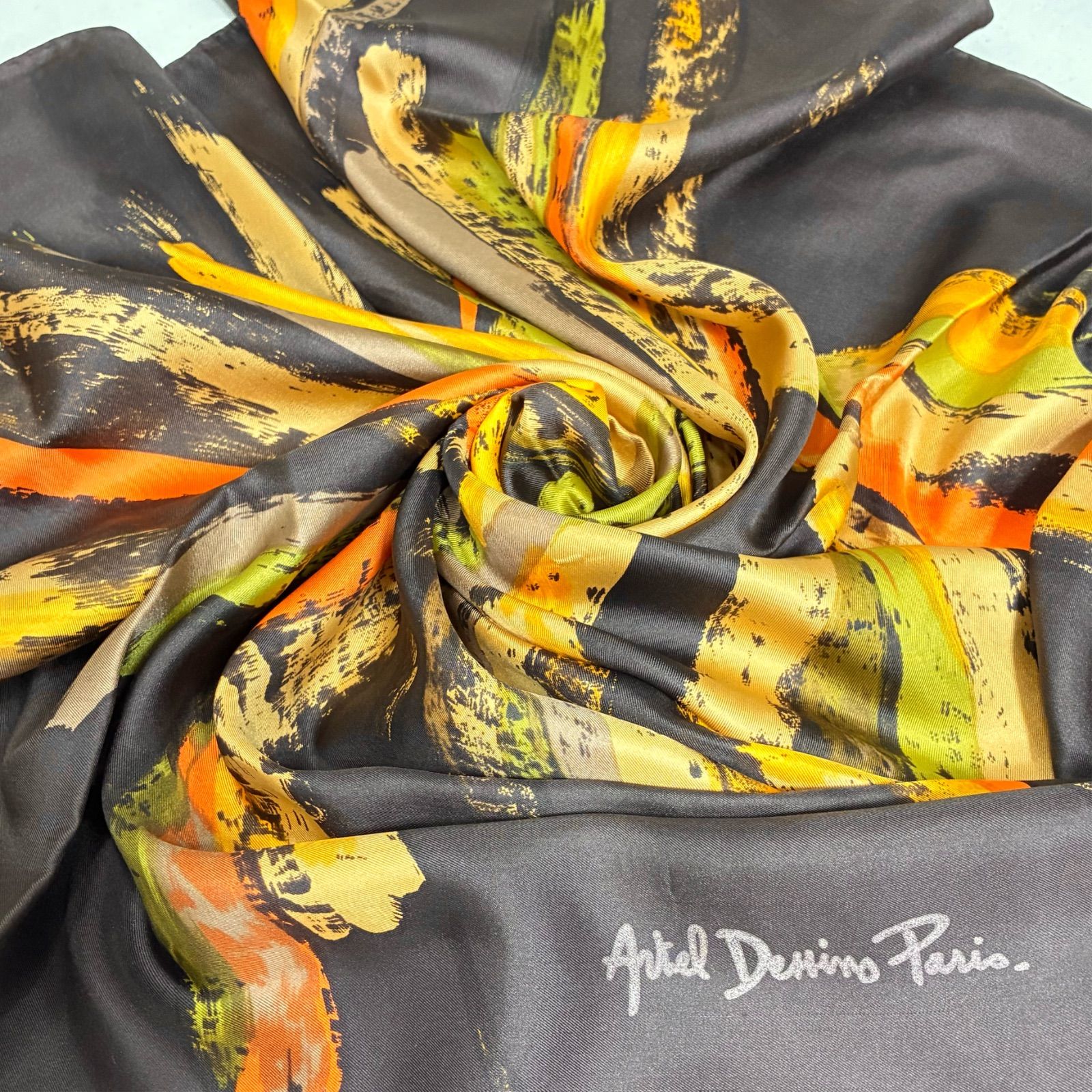 超希少 Artel Dessins Paris アート ヴィンテージ　シルクスカーフ