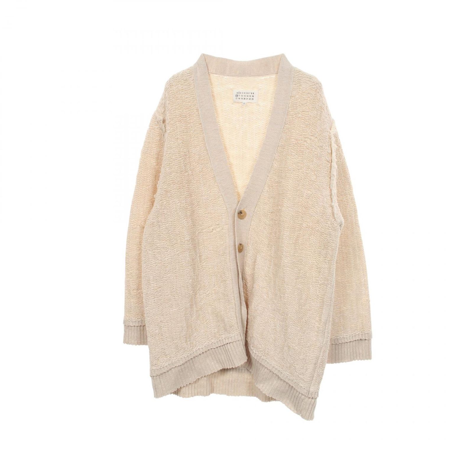 メゾン マルジェラ Maison Margiela カーディガン Vネック コットン カーディガン レディース Used A