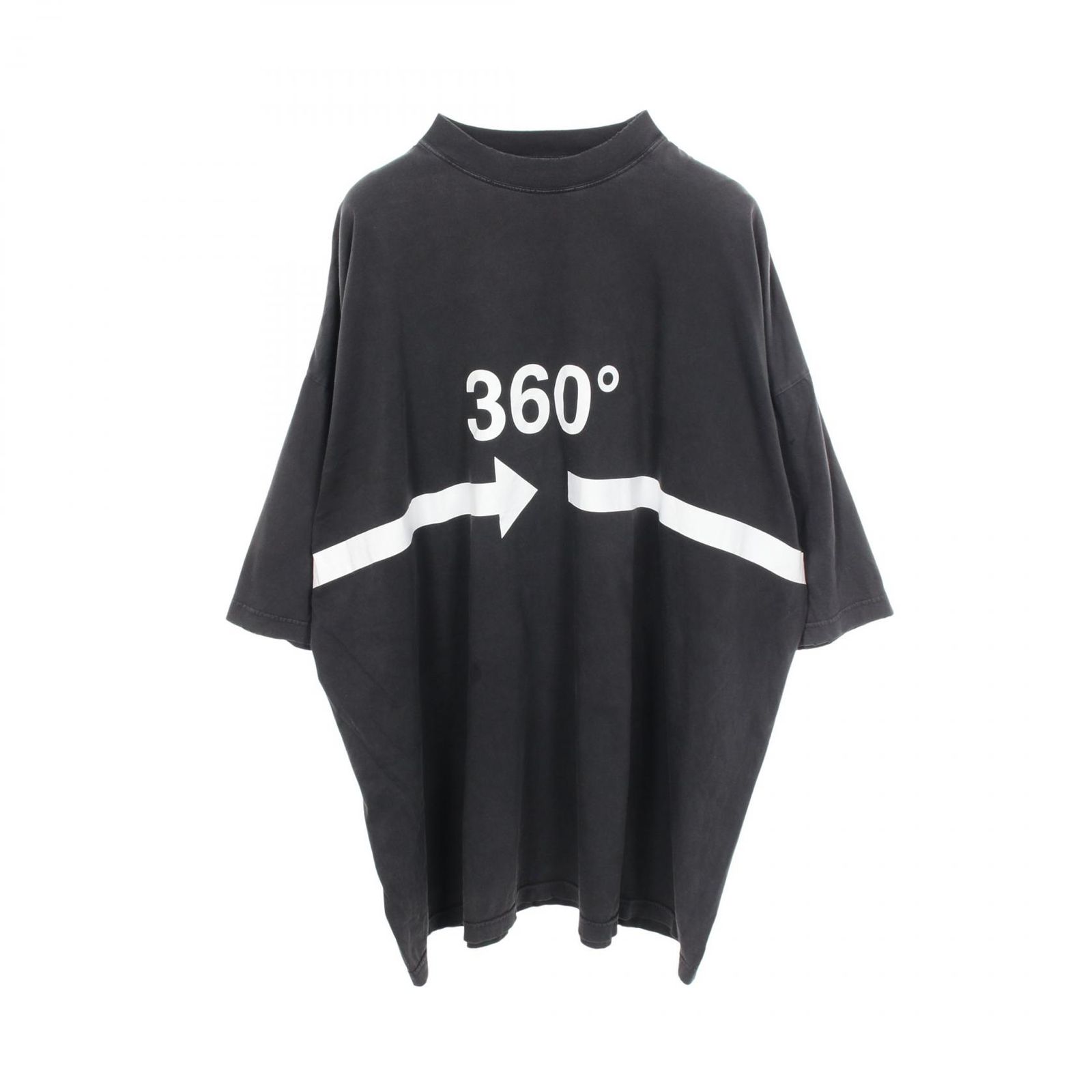 バレンシアガ BALENCIAGA 半袖Tシャツ TUBULAR ダメージ加工 コットン Tシャツ メンズ Used B