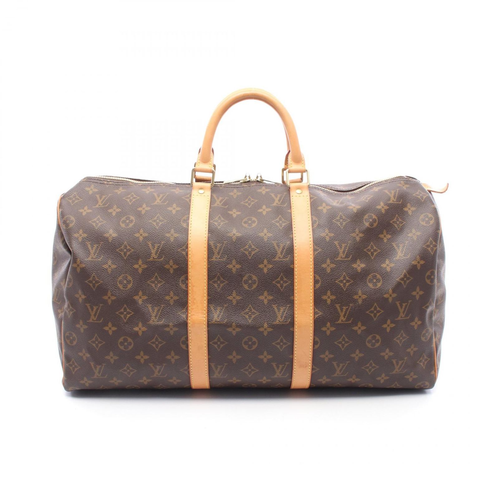 ルイ・ヴィトン LOUIS VUITTON ボストンバッグ キーポル50 M41426 PVCコーティングキャンバス レザー キーポル50 ユニセックス Used A