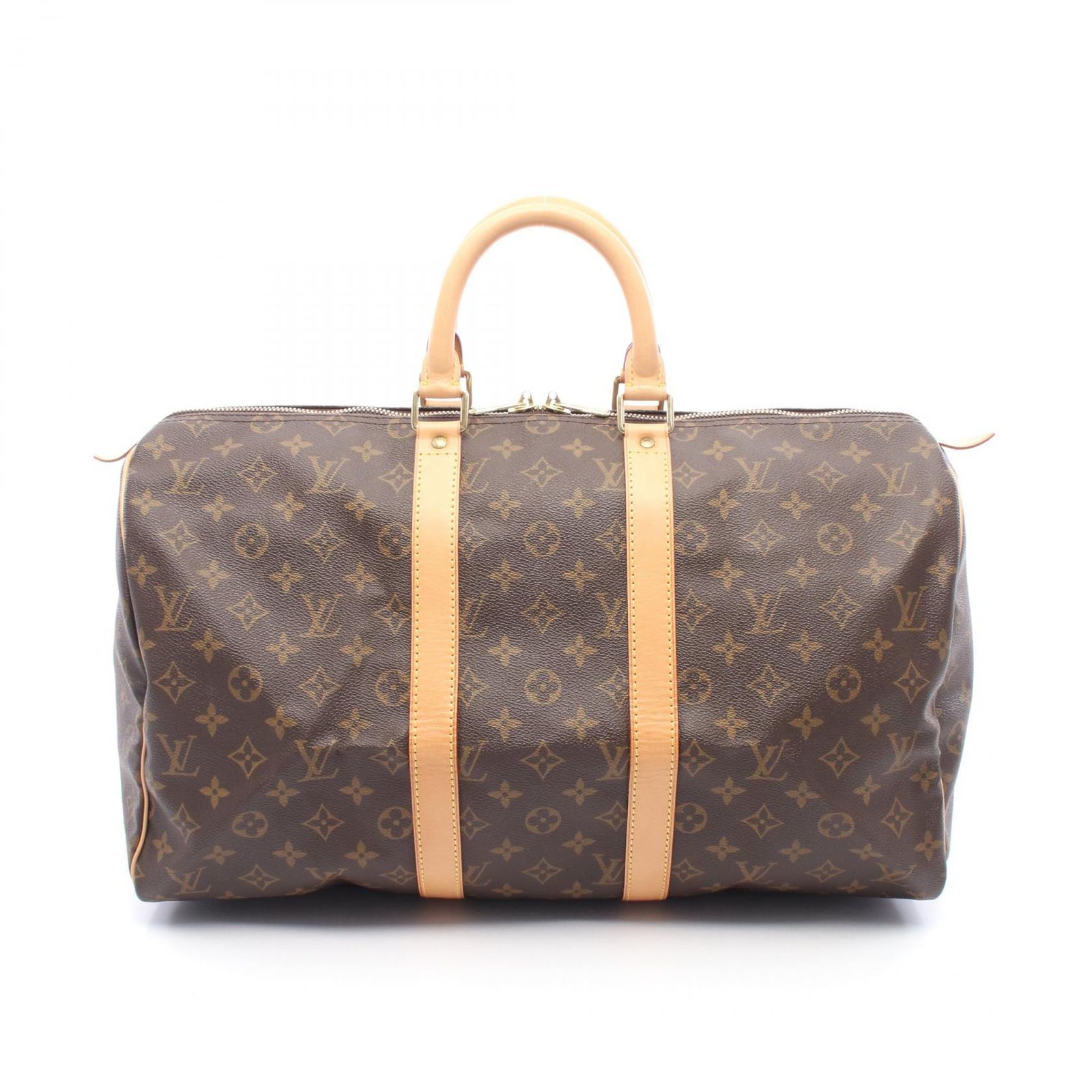 ルイ・ヴィトン LOUIS VUITTON ボストンバッグ キーポル45 M41428 PVCコーティングキャンバス レザー キーポル45 ユニセックス Used A