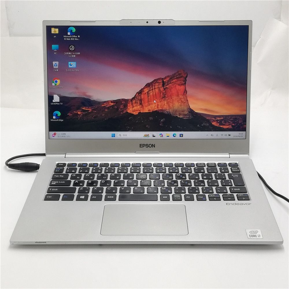 高性能 Wi-Fi有 エプソン 中古ノートパソコン EPSON NA710E Core i7 10510U 16GB 512GB 高速SSD 無線LAN カメラ Windows11 Office 即使用可