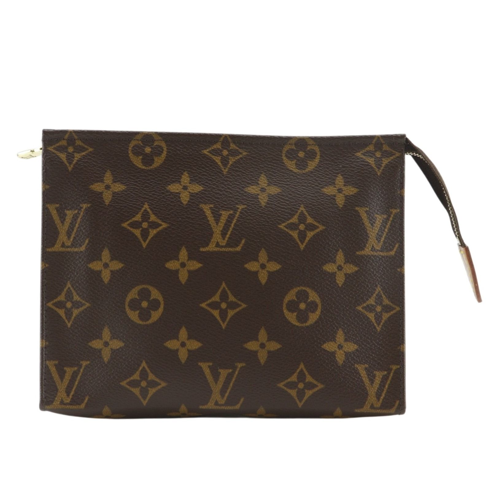 【LOUIS VUITTON】ルイ・ヴィトン ポッシュトワレ19 M47544 モノグラムキャンバス 茶 DU1003 ユニセックス ポーチ