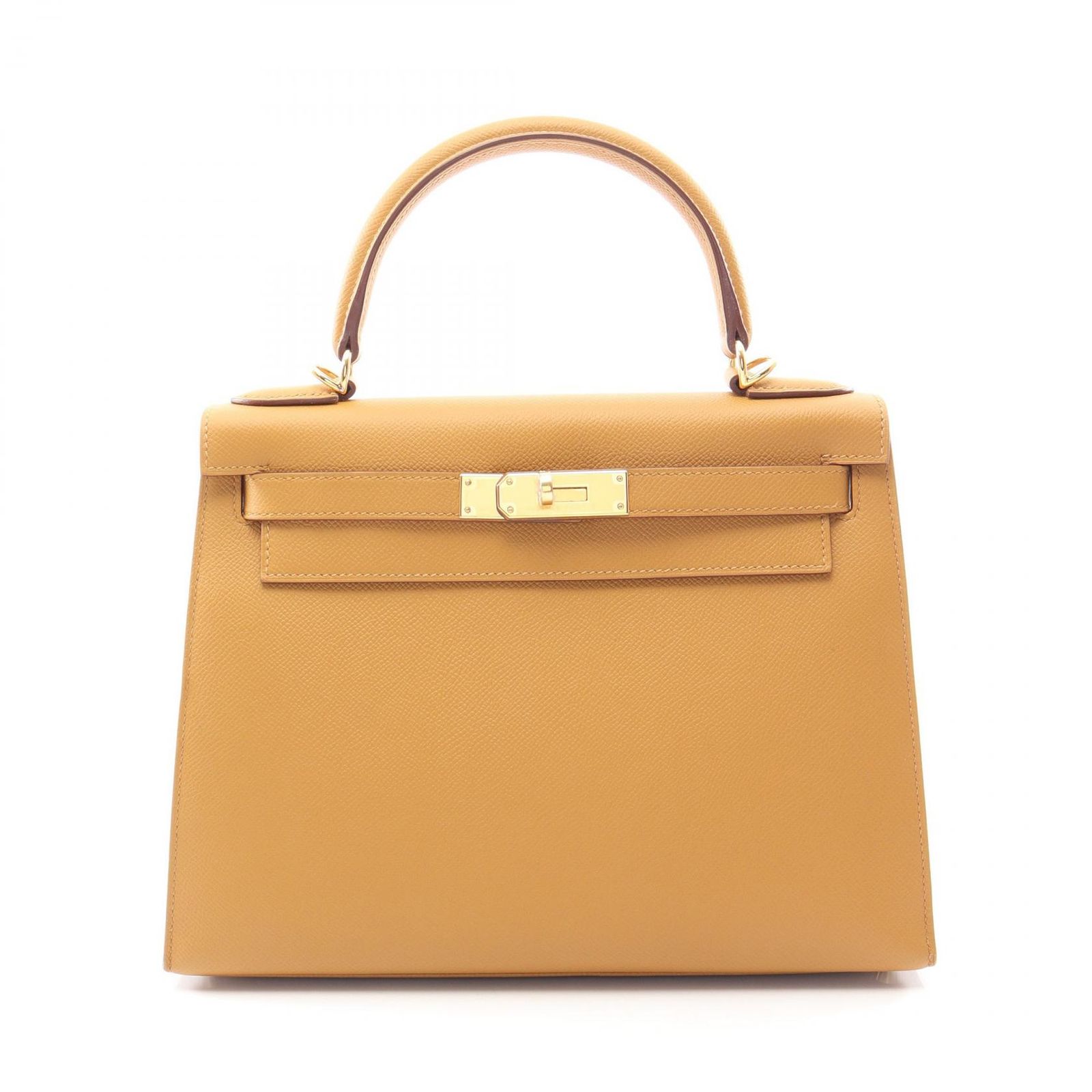 エルメス HERMES ハンドバッグ ケリー28 外縫い 2WAY セサミ レザー ケリー28 セサミ レディース Used A