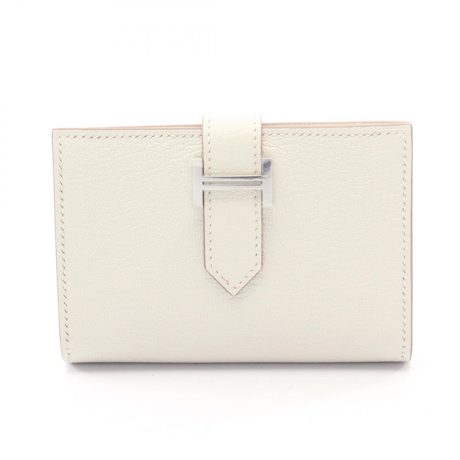 エルメス HERMES カードケース ベアン カードケース クレ レザー ベアン カードケース クレ レディース Used A