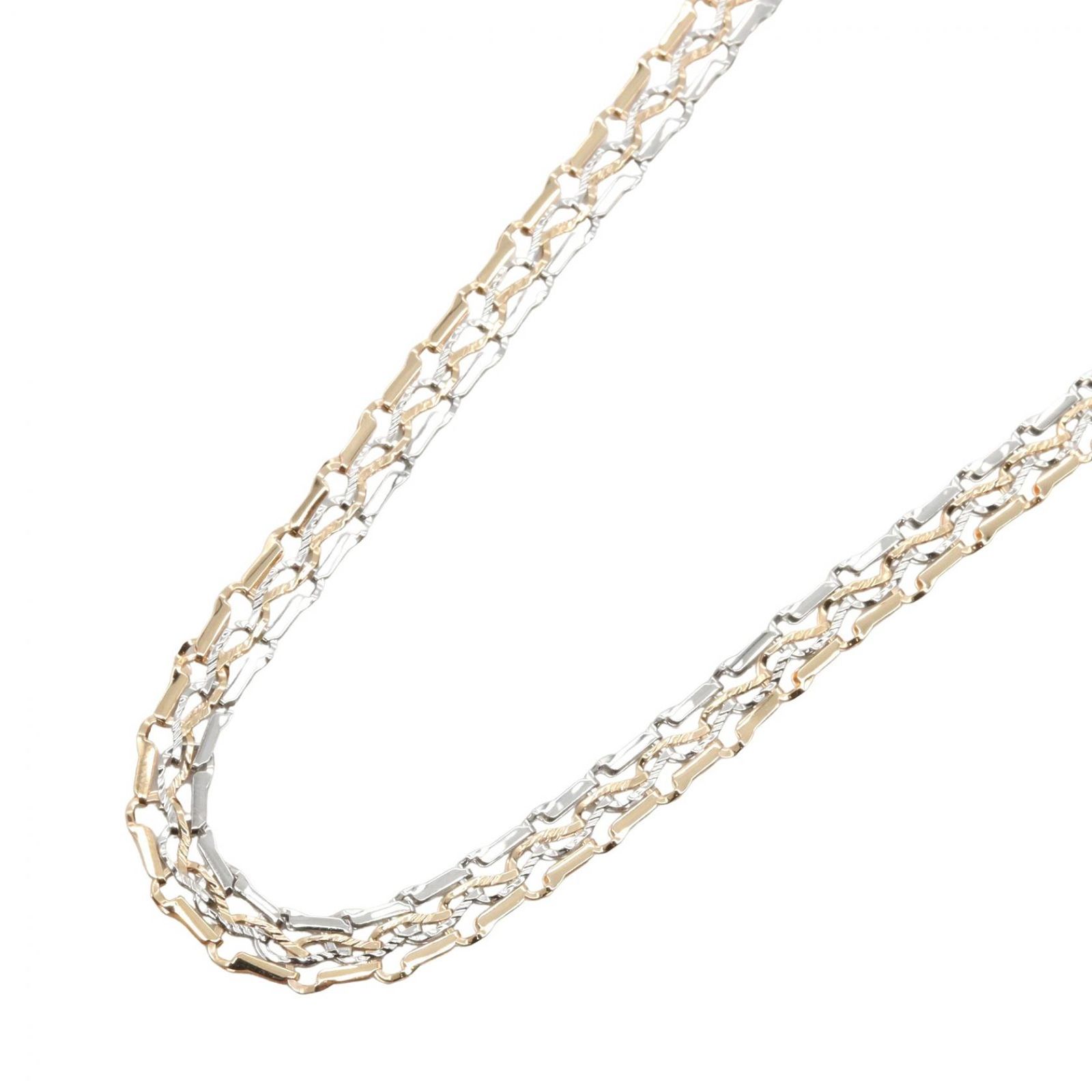 ジュエリー JEWELRY ネックレス ネックレス PT850/K18 8.8g 首回51.5cm Pt850プラチナ K18PG（ピンクゴールド） ネックレス レディース Used A