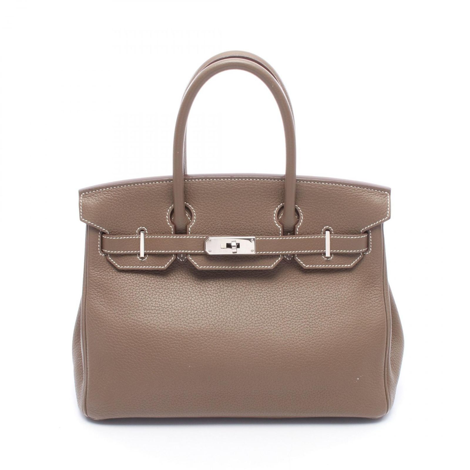 エルメス HERMES ハンドバッグ バーキン30 エトゥープ レザー バーキン30 エトゥープ レディース Used B