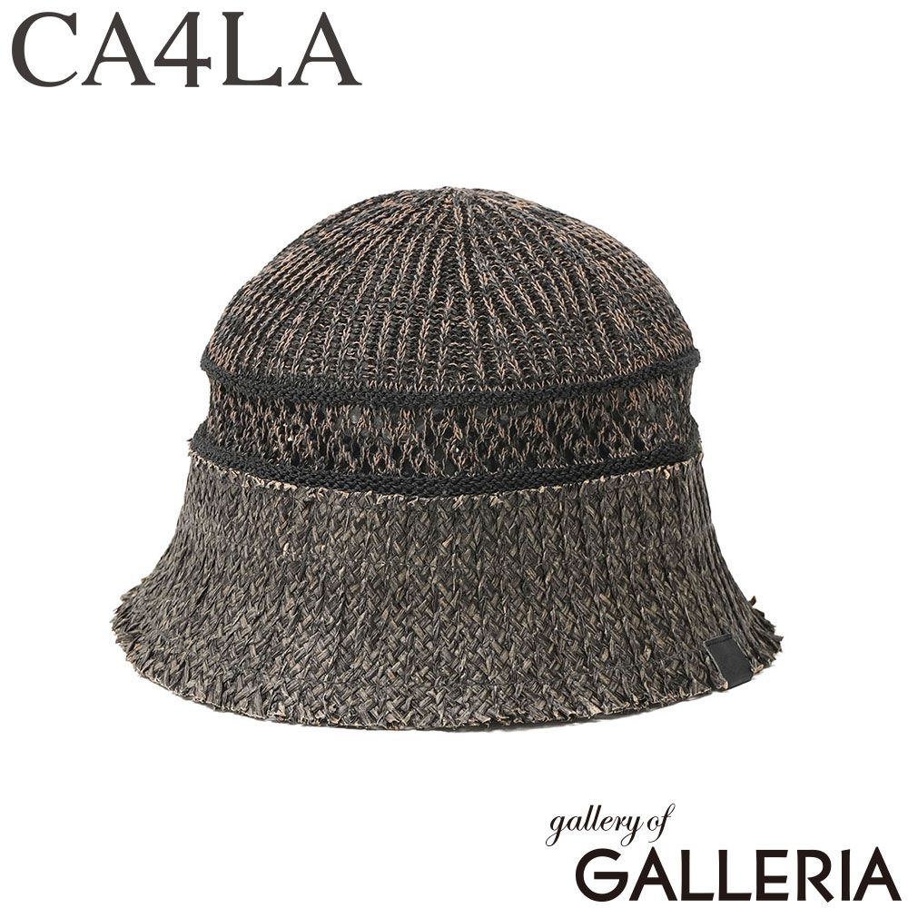 CA4LA ハット メンズ レディース カシラ 帽子 夏用 ニット ペーパーブレード バケハ 折りたたみ 春夏 夏 バケットハット おしゃれ カジュアル 爽やか Main Collection CF TROPICAL BOY ZKN02626 BLACK