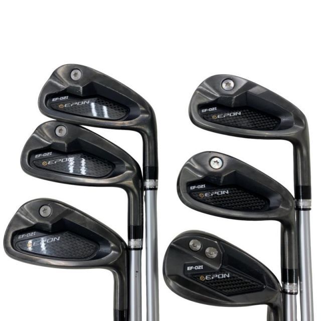 【中古】 エポンゴルフ株式会社 EPON EF-02I 7S アイアンセット IR 純正特注シャフト (フレックスR) メンズ 男性用 右利き 右用 Cランク ゴルフクラブ