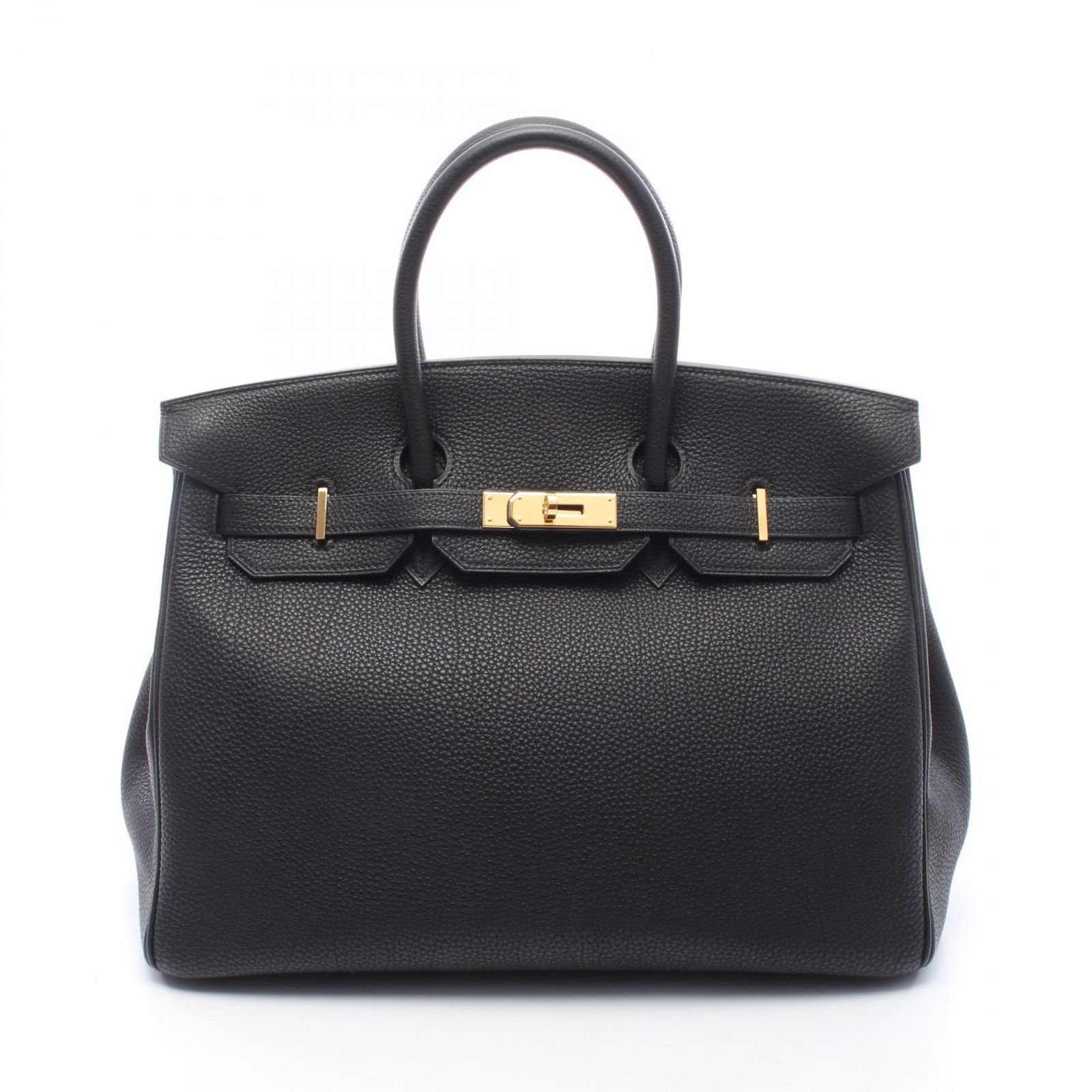 エルメス HERMES ハンドバッグ バーキン35 ブラック レザー バーキン35 ブラック レディース Used A