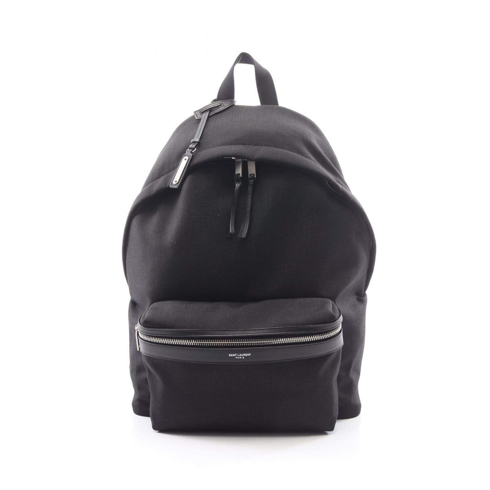 サンローランパリ SAINT LAURENT PARIS リュックサック バックパック シティ 534967GIV3F1000 ブラック キャンバス レザー シティ バックパック ユニセックス Used A