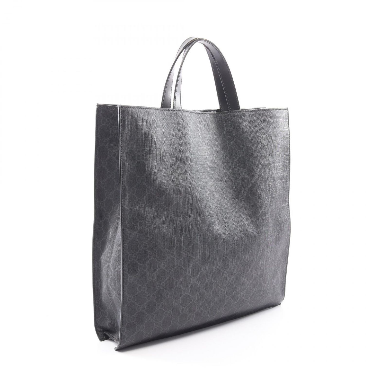 グッチ GUCCI トートバッグ GGスプリーム 495559 ブラック PVC 