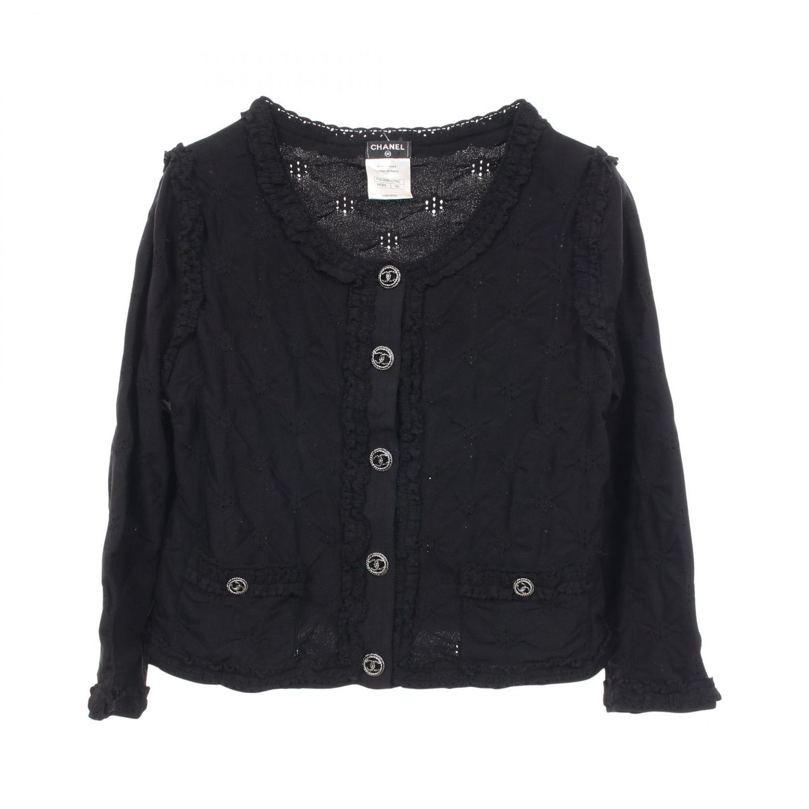 シャネル CHANEL カーディガン ココマークボタン P40395K02942 レーヨン カーディガン レディース Used A