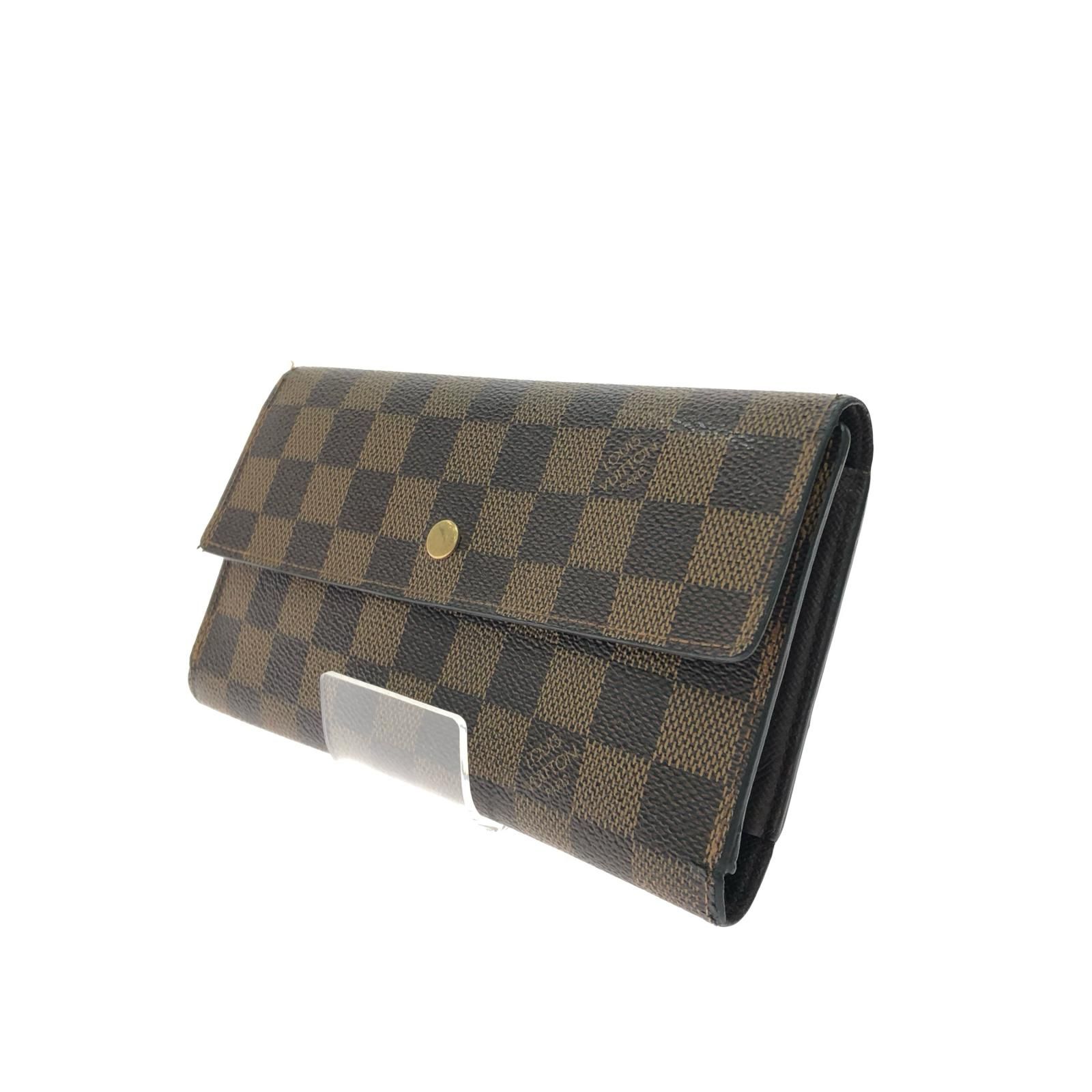 LOUIS VUITTON ルイヴィトン 三つ折り長財布 ダミエ ポルトフォイユ 