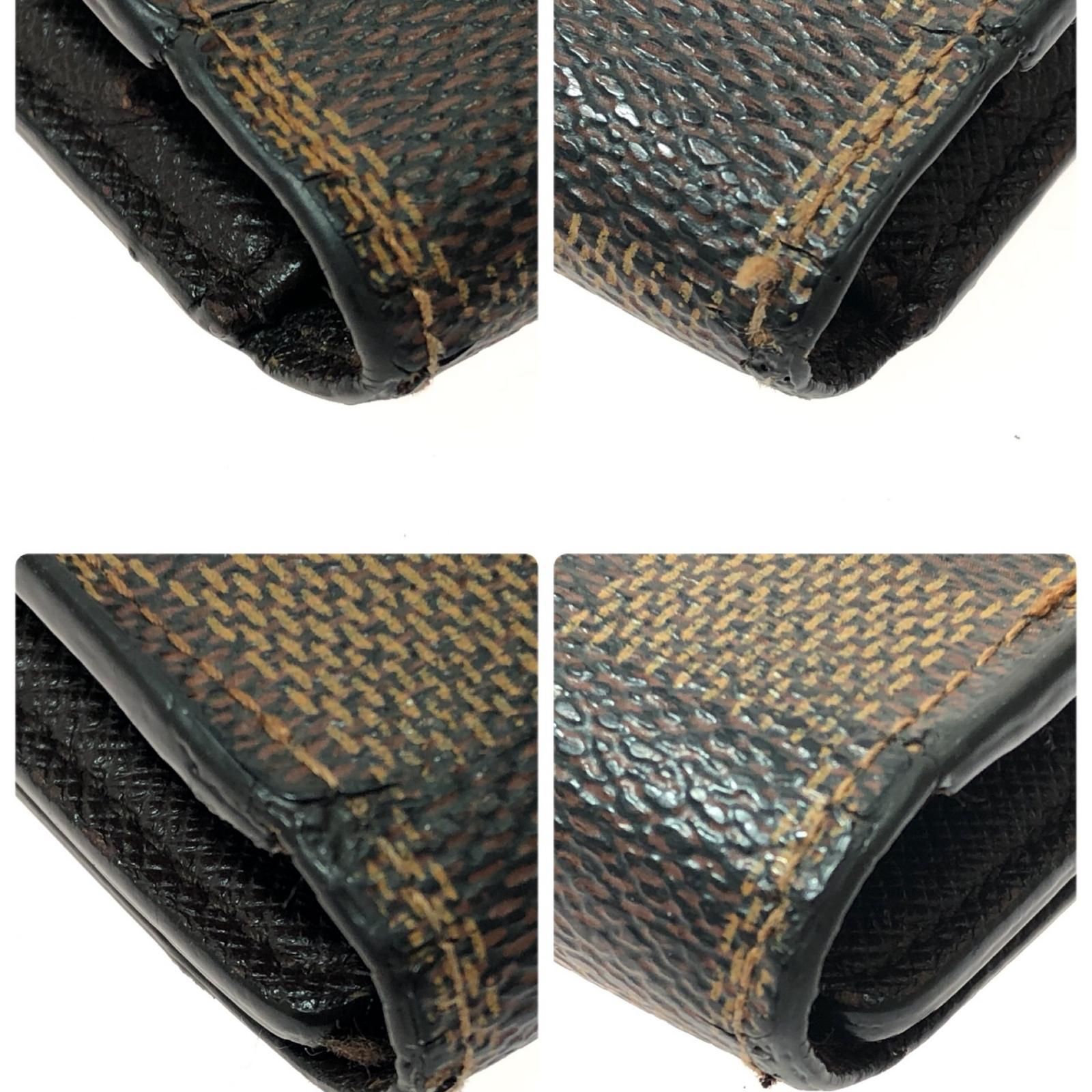 LOUIS VUITTON ルイヴィトン 三つ折り長財布 ダミエ ポルトフォイユ 