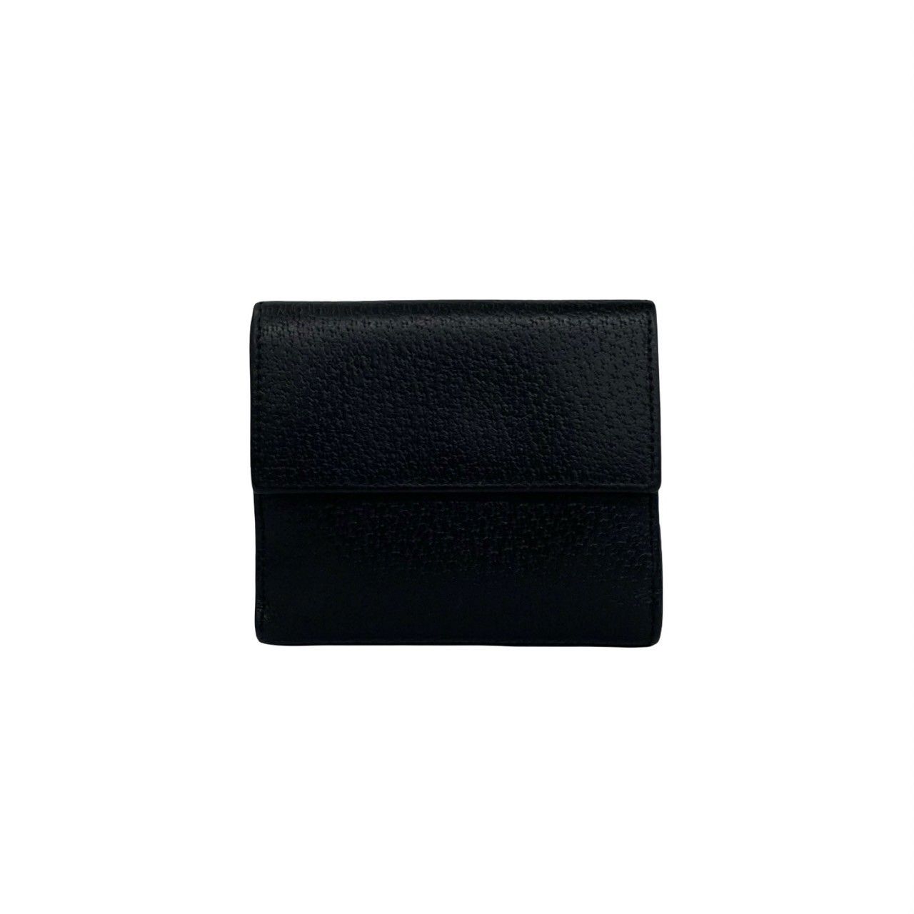 極 美品 GUCCI グッチ G ロゴ 金具 レザー 本革 二つ折り 財布 ミニ 
