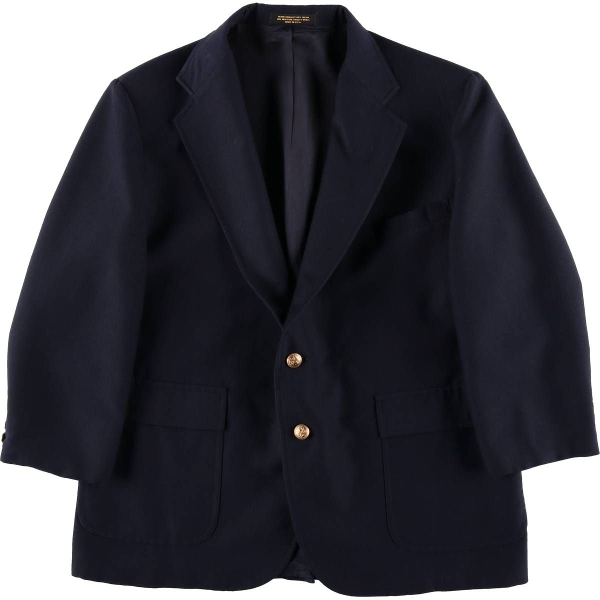 古着 GANT 紺ブレザー テーラードジャケット USA製 メンズM相当/eaa605075
