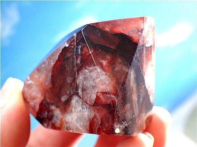 AAA級☆極少品☆天然赤ゴム花水晶原石YT12U3/32U85C - メルカリ