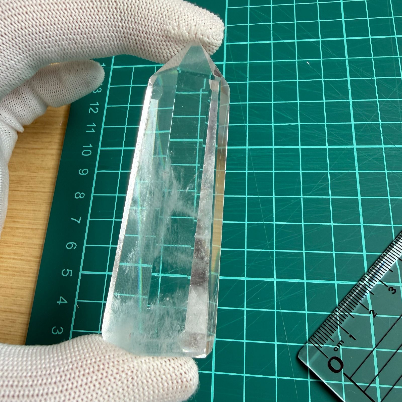 天然水晶 六角柱 クリスタルポイント 約7cm以上 60g以上 ランダム発送 