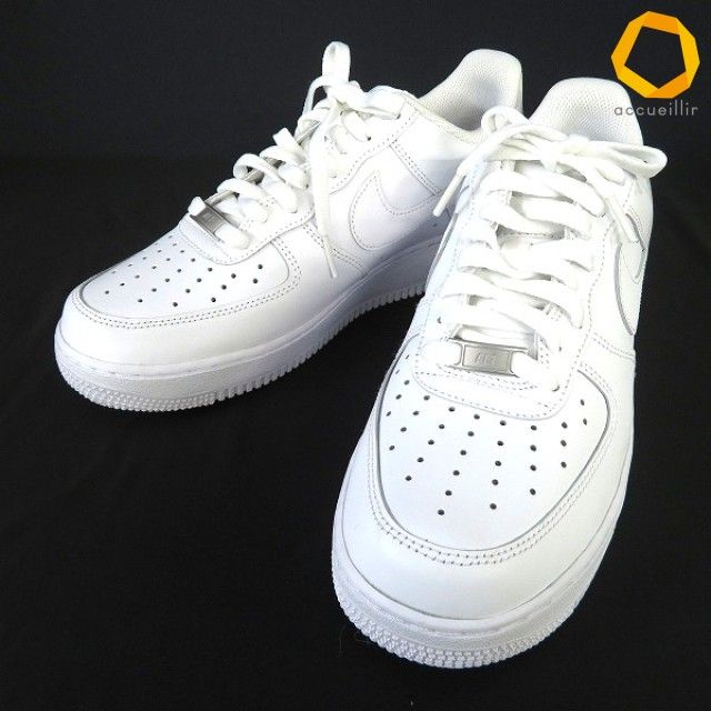#as ナイキ NIKE スニーカー US8.5 26.5 白 AIR FORCE 1 '07 CW2288-111 オールホワイト エアフォース1 美品 メンズ [966844] k01