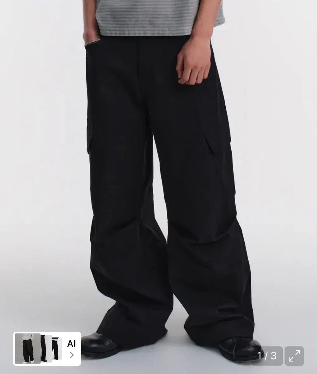 (新品) DIVE IN カーゴパンツ v2 ブラック (0サイズ)