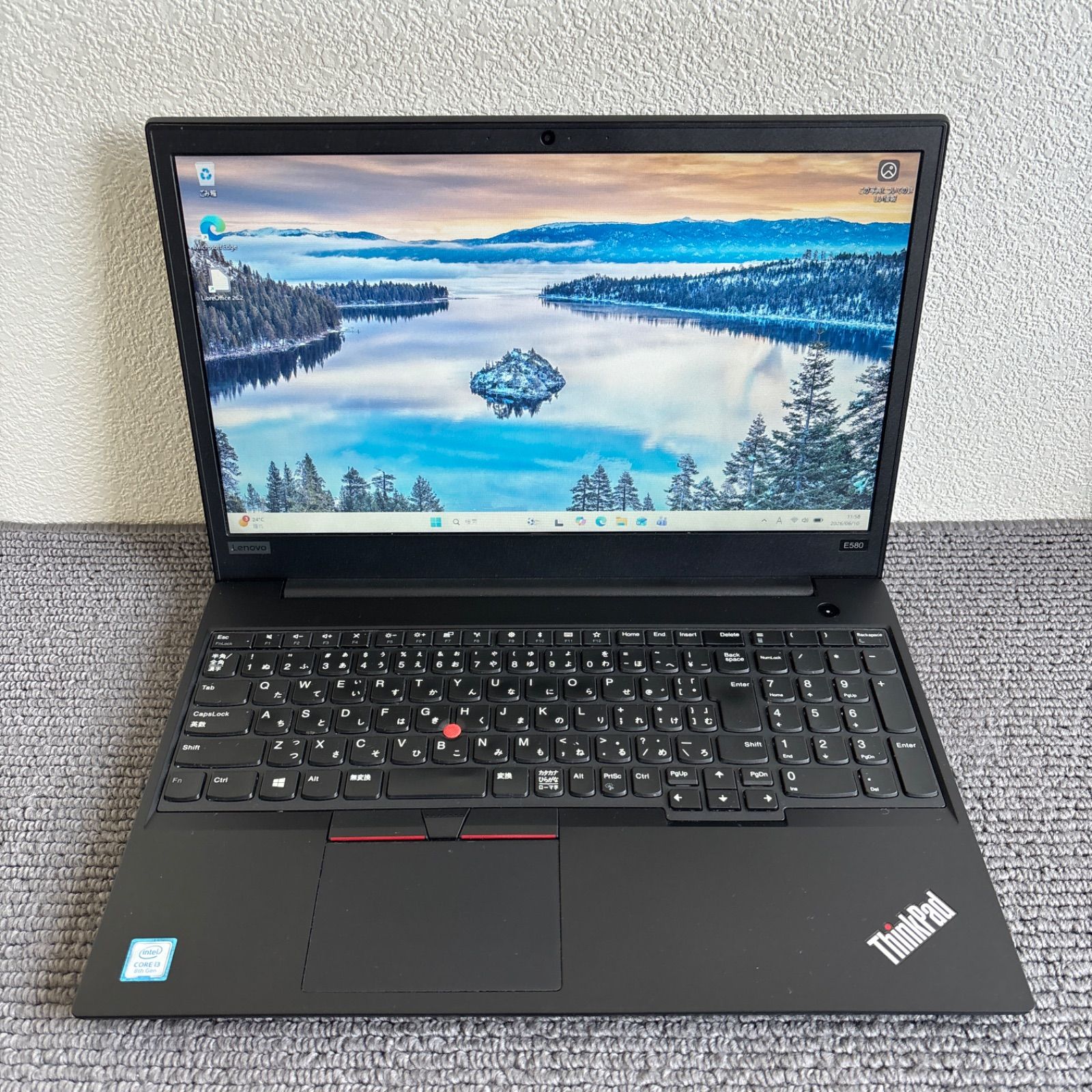 Lenovo Thinkpad E580 i3-8130U メモリ4GB HDD 500GB Win11