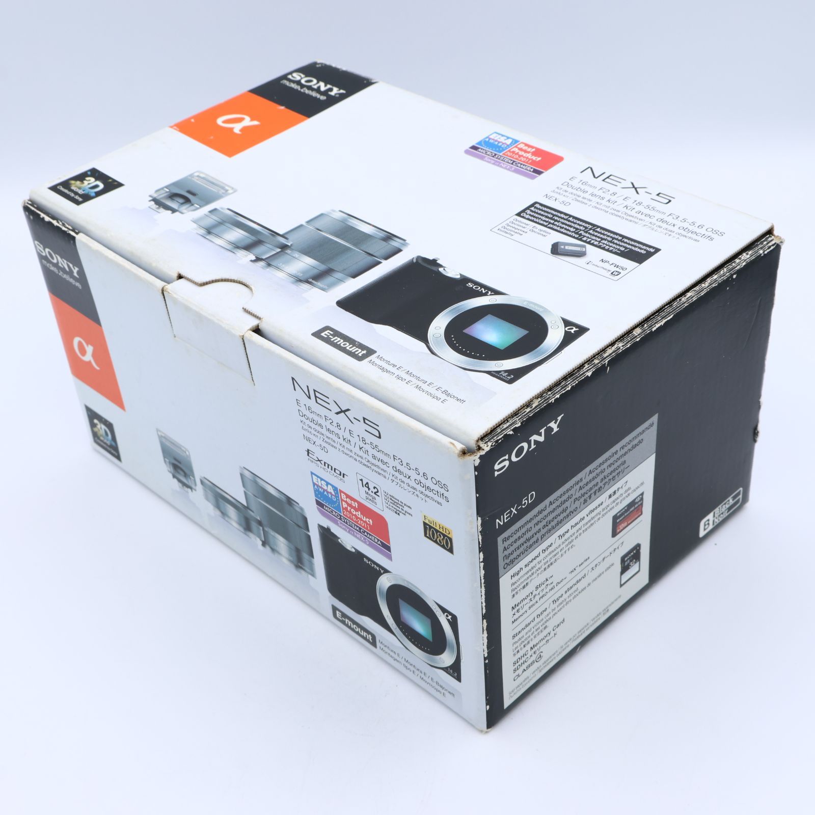 シャッター回数：1302回】ONY ソニー α NEX-5 ダブルズームレンズ 