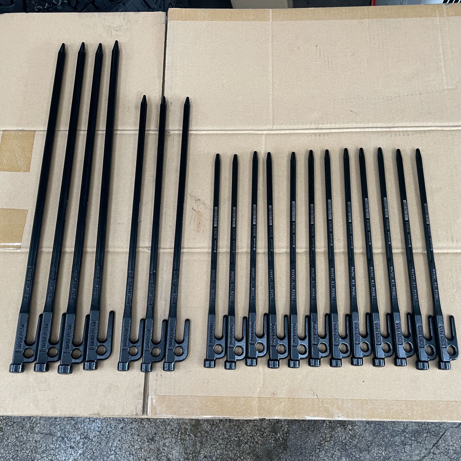 snowpeak （スノーピーク） ソリッドステーク ペグ 19本セット 未使用保管品 菅037