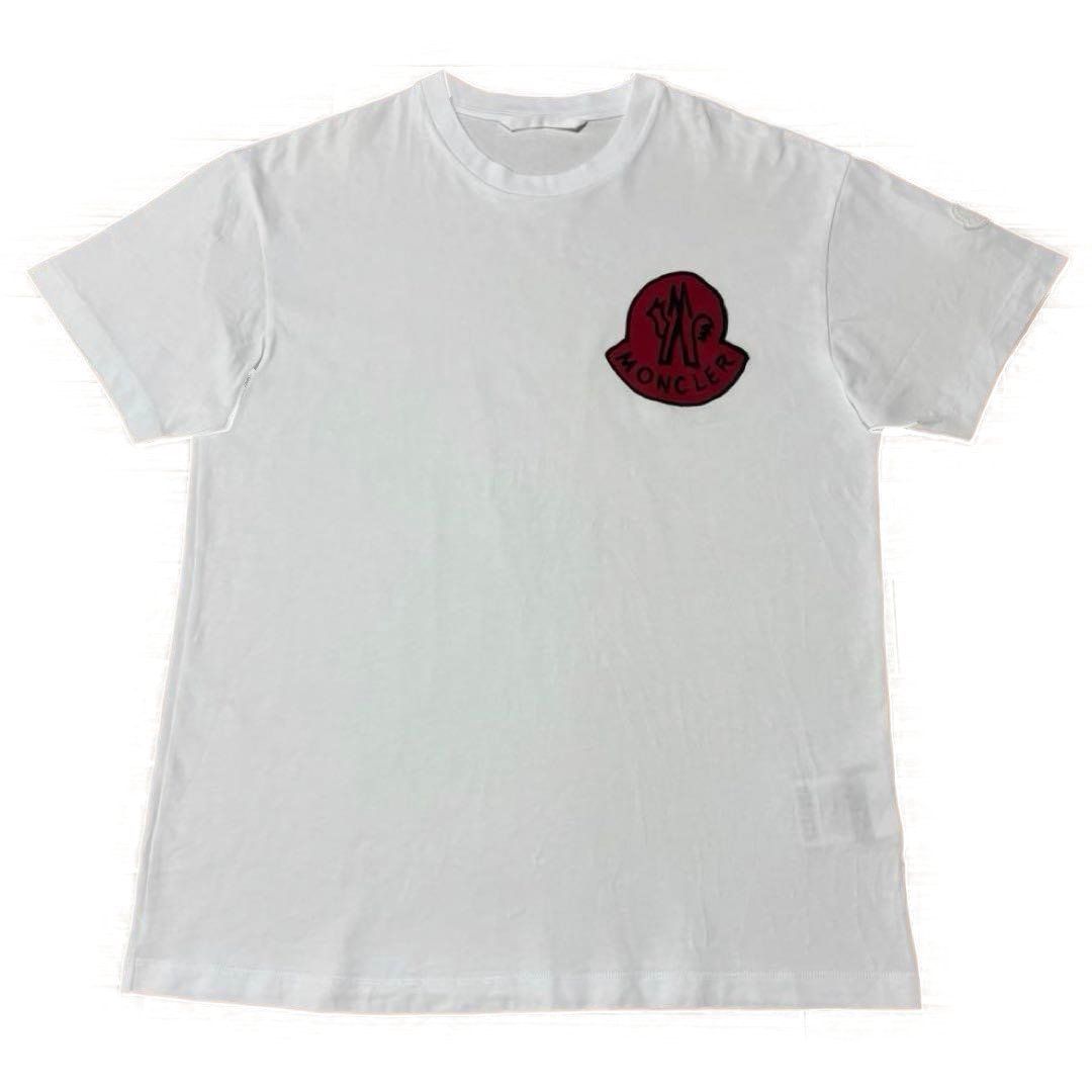 モンクレール　白ワッペン　ホワイト　M Tシャツ　正規品 5S604